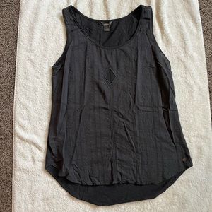Eddie Bauer diamond-front tank, charcoal gray
